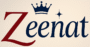 Modern logo design for Zeenat, featuring elegant typography with a crown and sparkle symbol, representing premium digital and graphic design services.